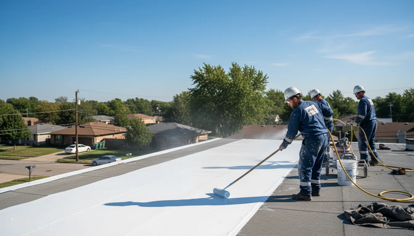 Commercial roof coating in Crossett, AR near me